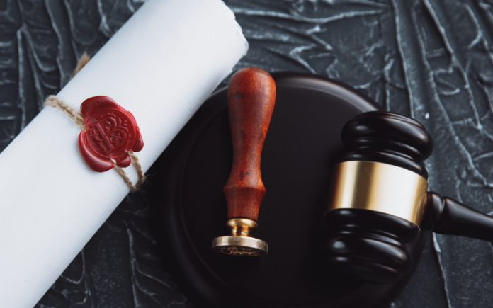 Estate plan and gavel