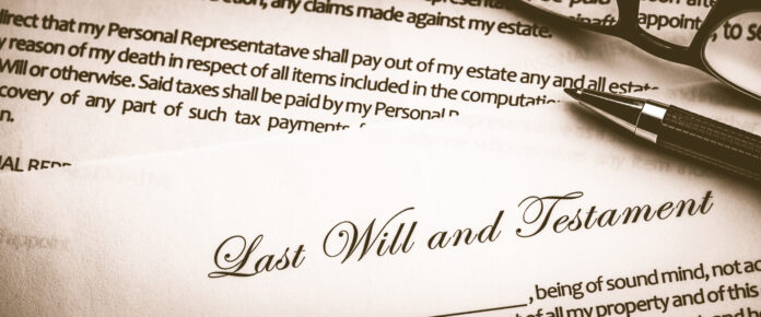 Last Will And Testament Document